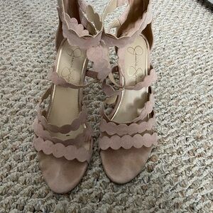 Jessica Simpson Blush Scalloped Heels